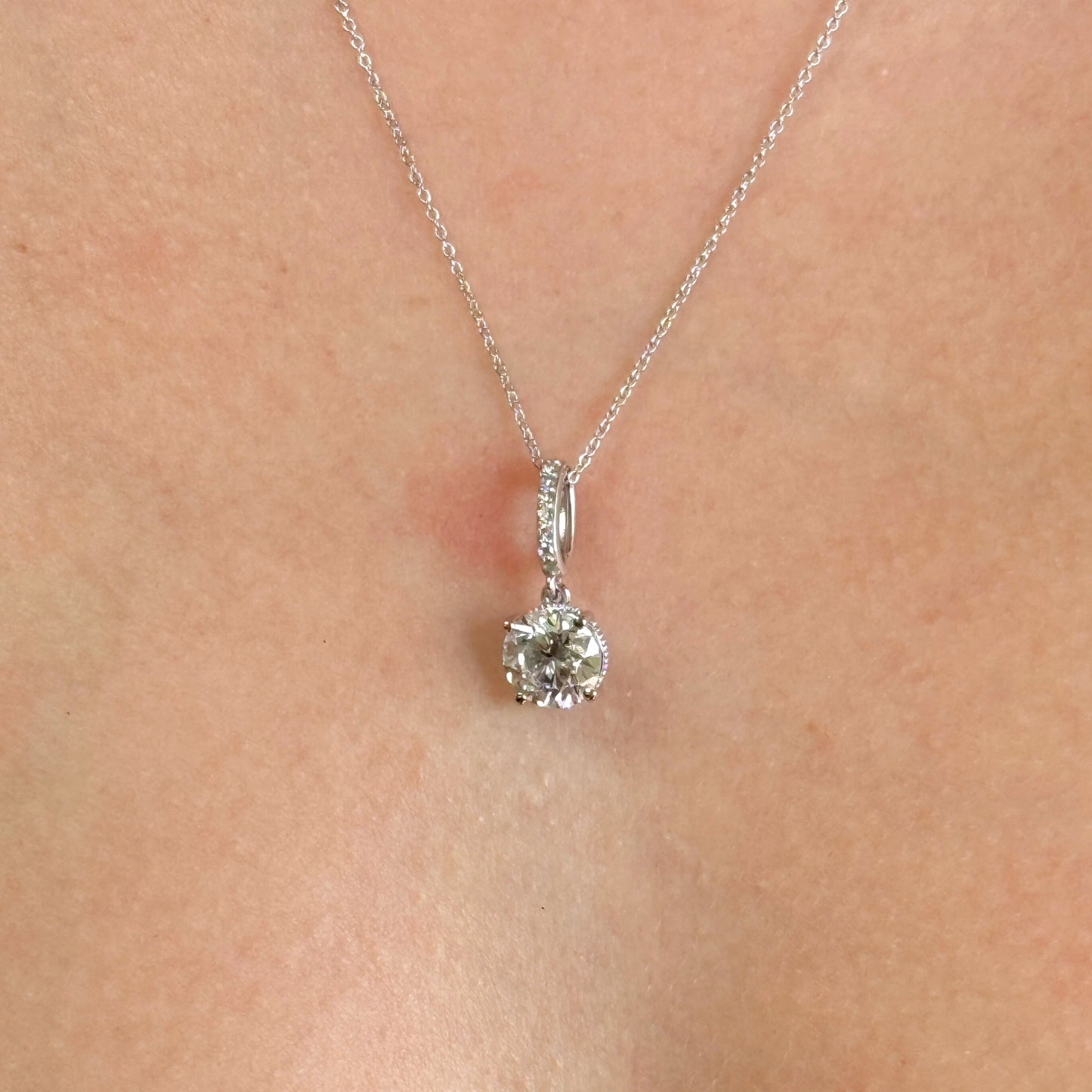 Solitaire Necklace with a cute touch