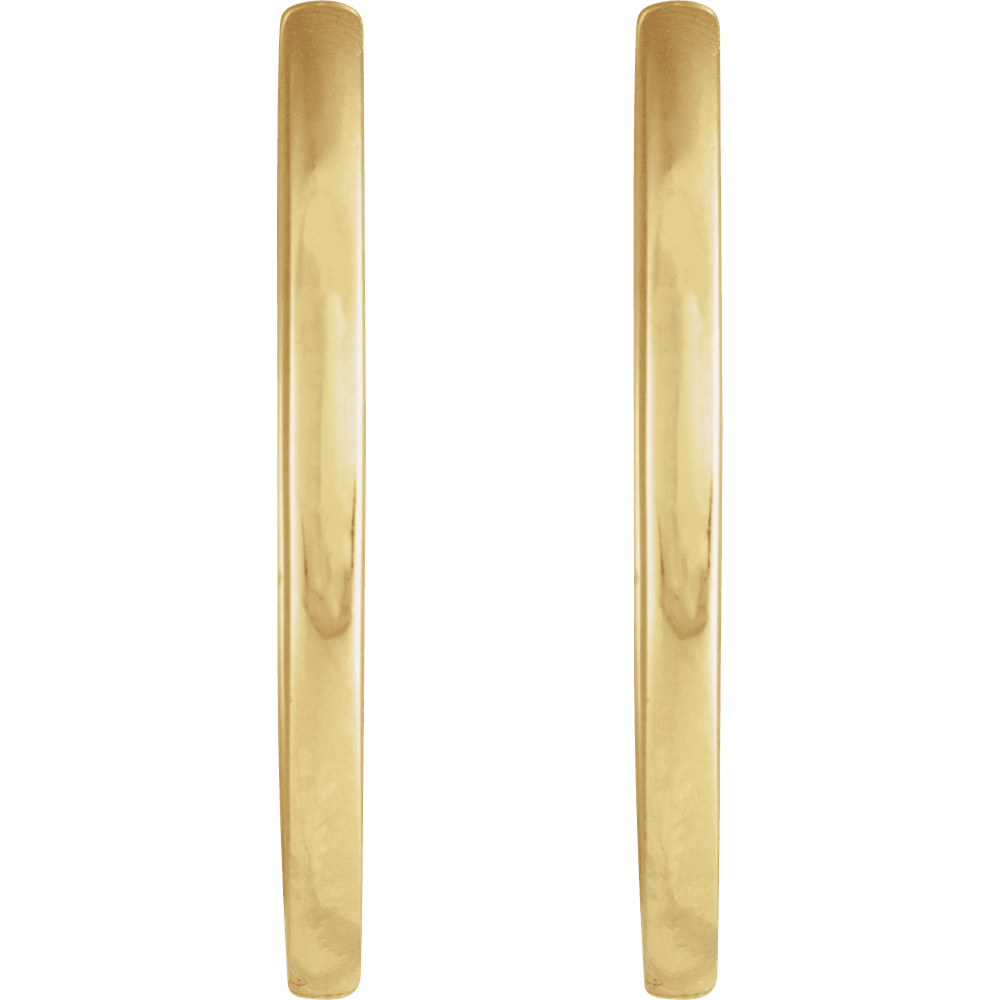 Hinged Gold Hoop Earrings