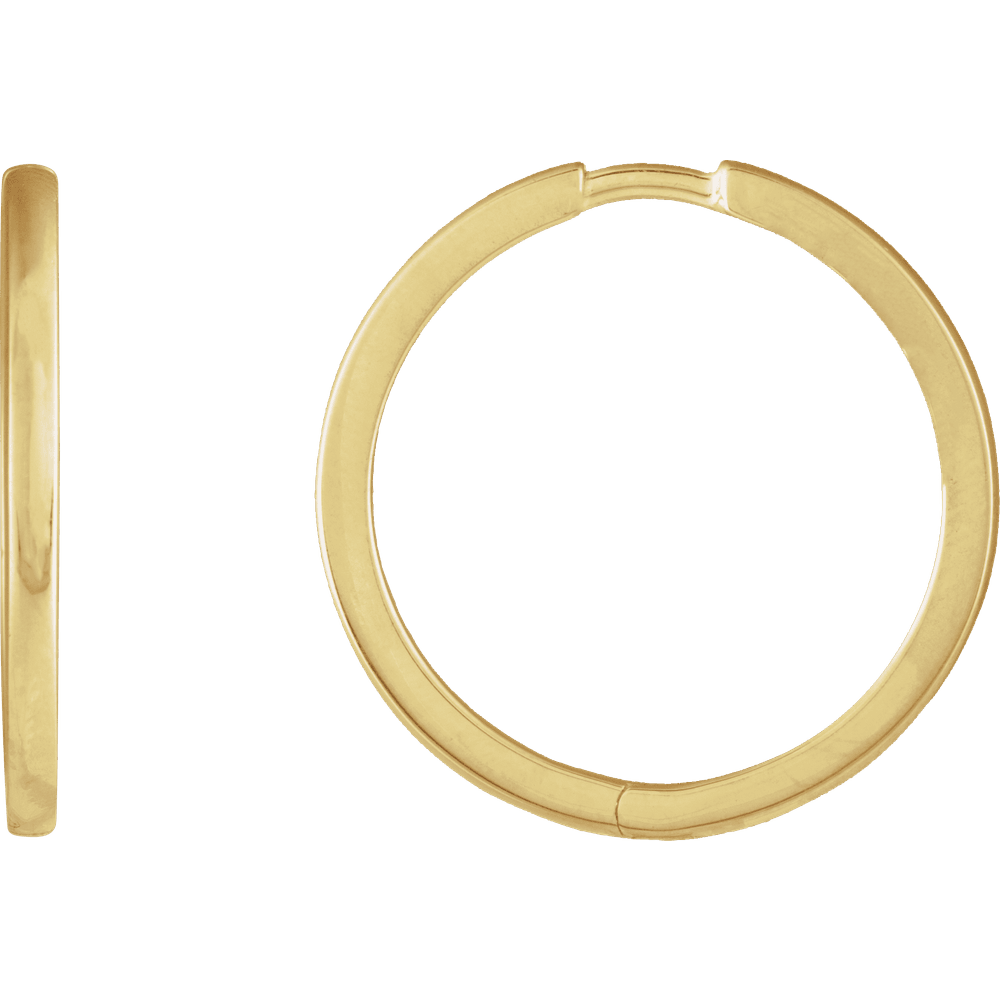 Hinged Gold Hoop Earrings