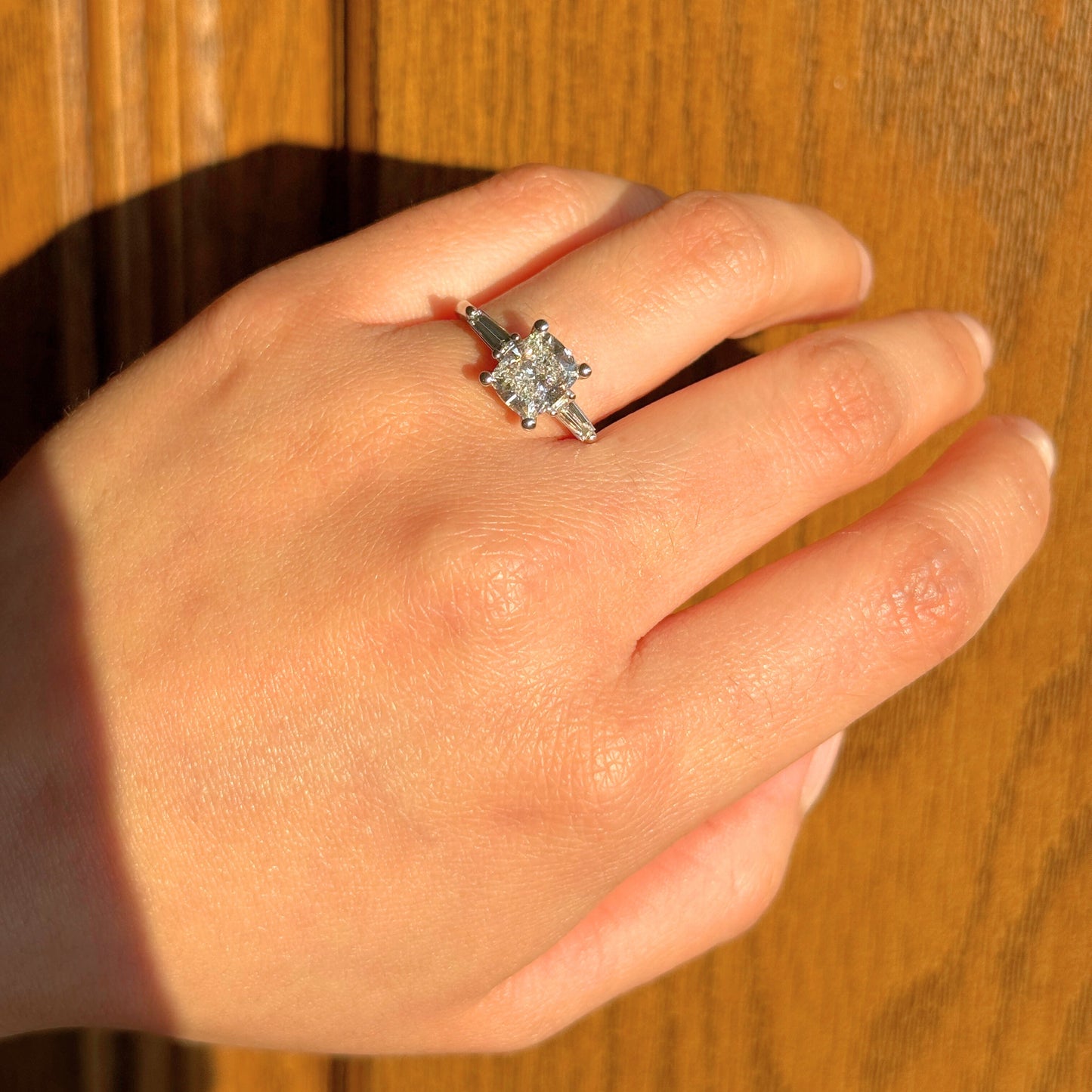 Three Stone Engagement Ring
