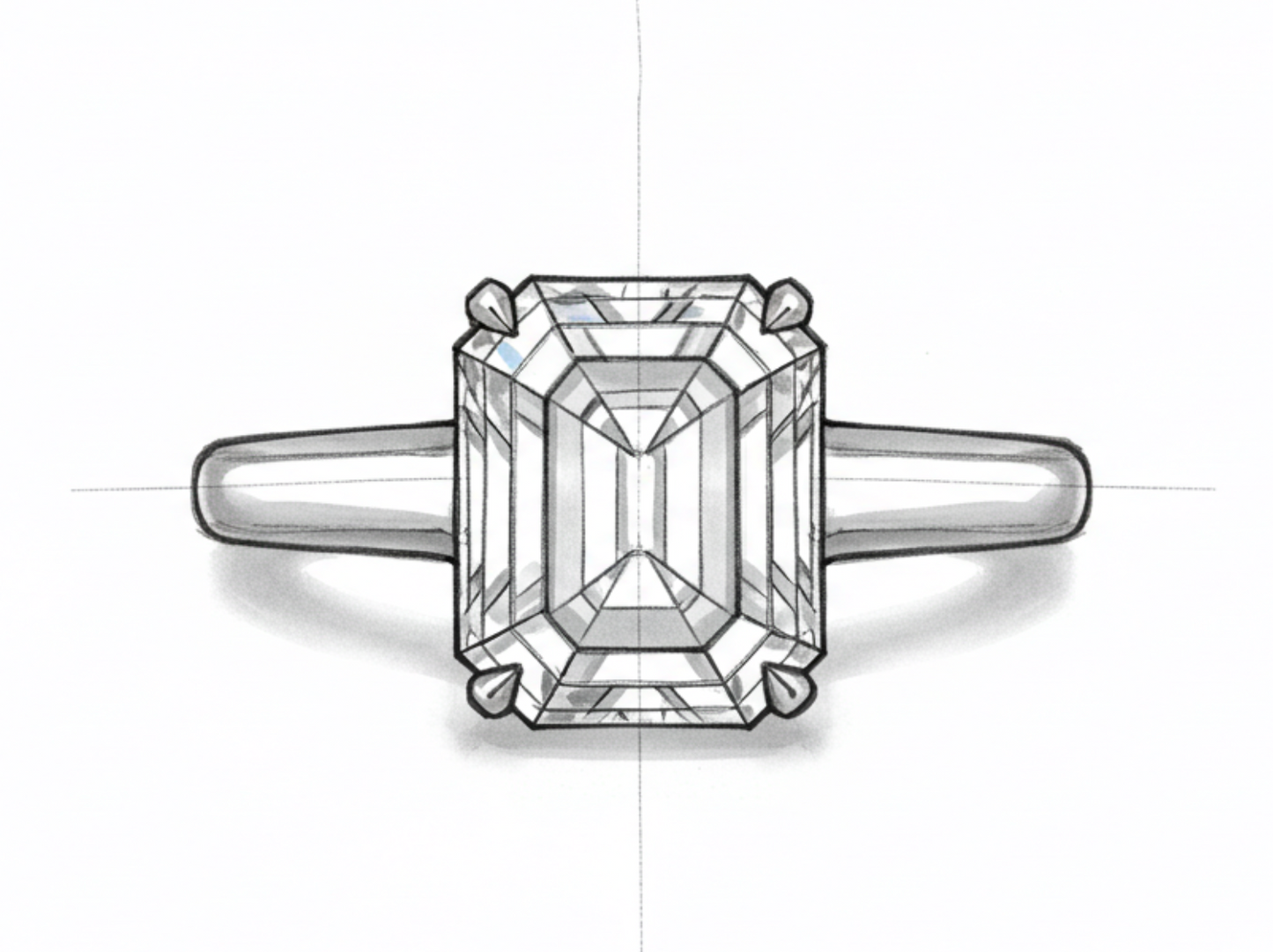 Emerald Cut Engagement Ring