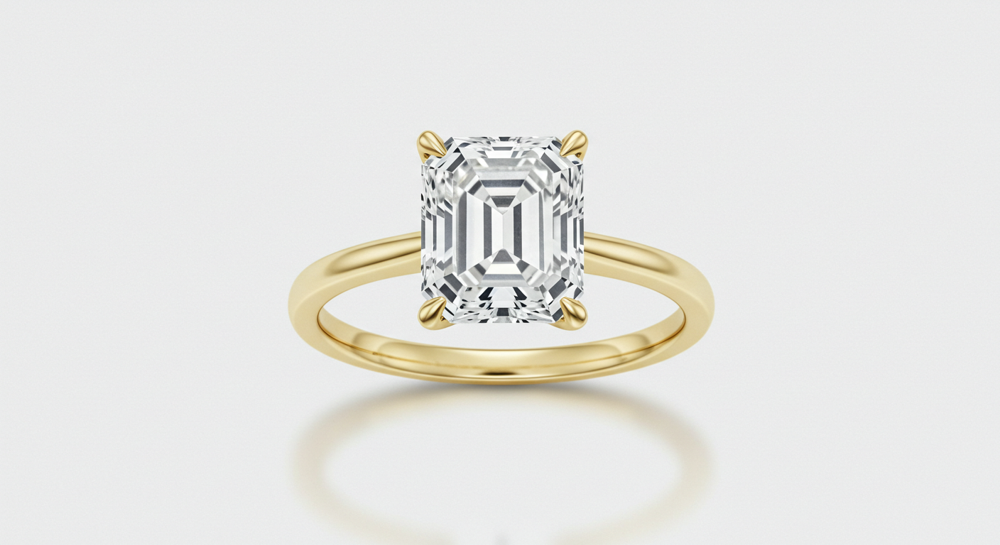 Emerald Cut Engagement Ring