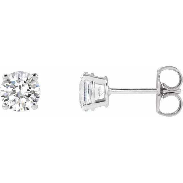 Natural Diamond Stud Earrings