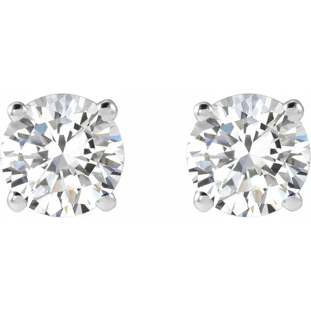 Natural Diamond Stud Earrings