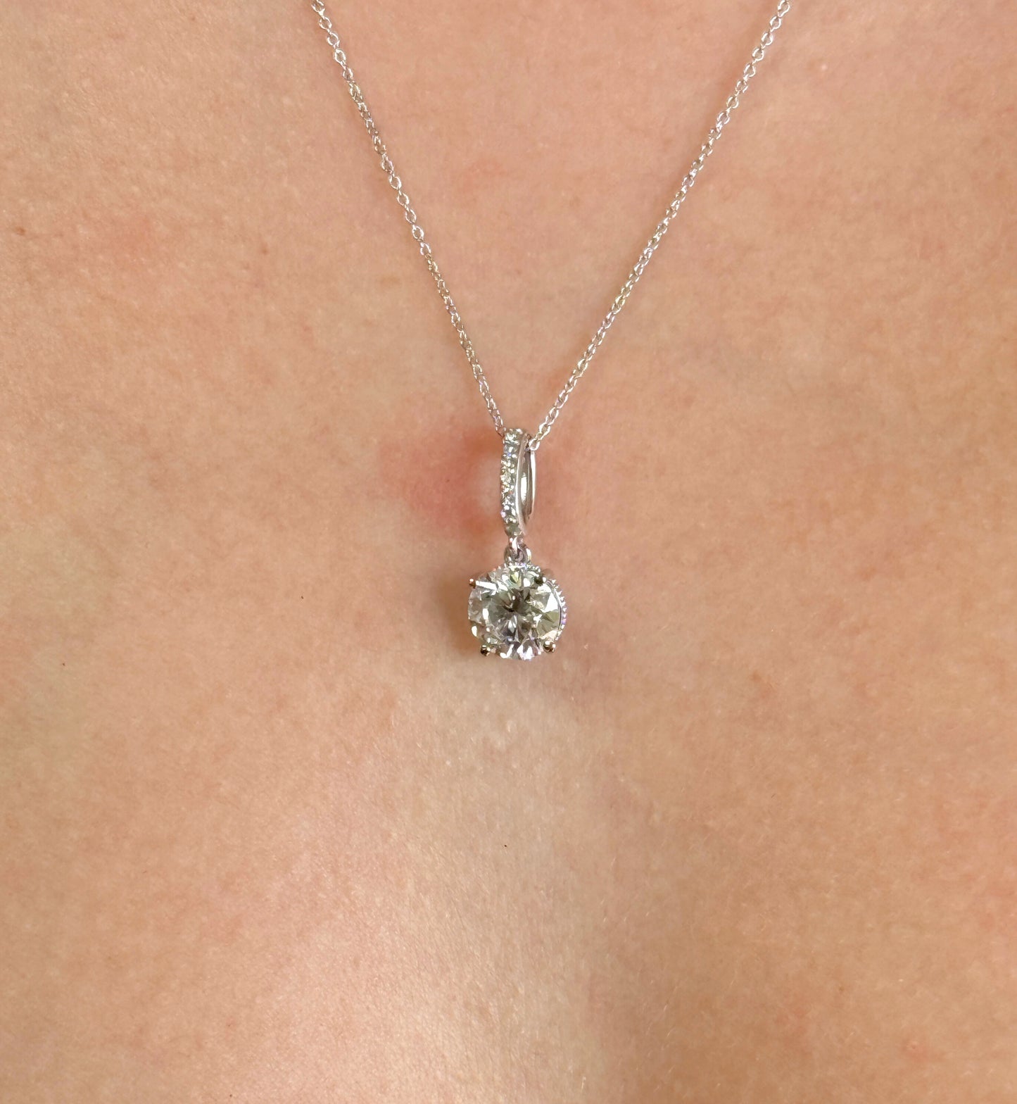 Solitaire Necklace with a cute touch