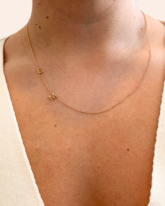Asymmetrical Initial Necklace