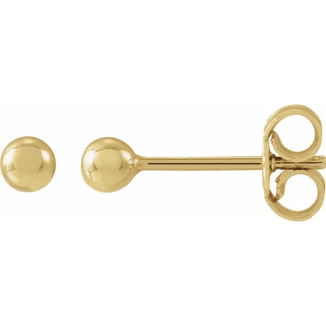 Gold Ball Earrings
