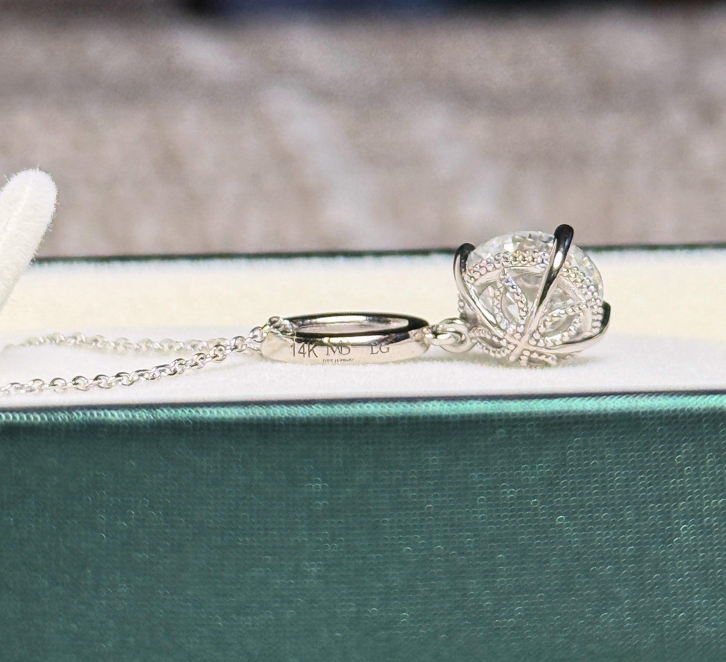 Solitaire Necklace with a cute touch
