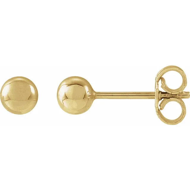 Gold Ball Earrings