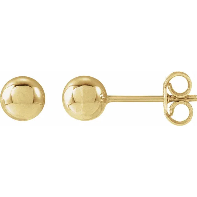 Gold Ball Earrings