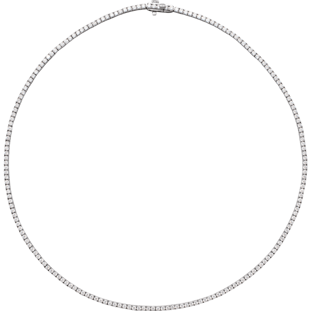 Natural Diamond Tennis Necklace
