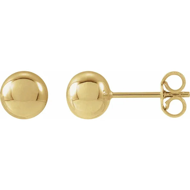 Gold Ball Earrings