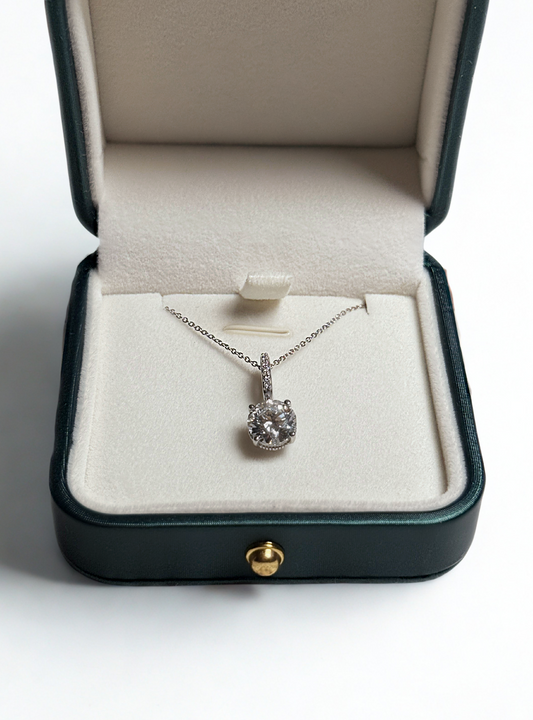 Solitaire Necklace with a cute touch