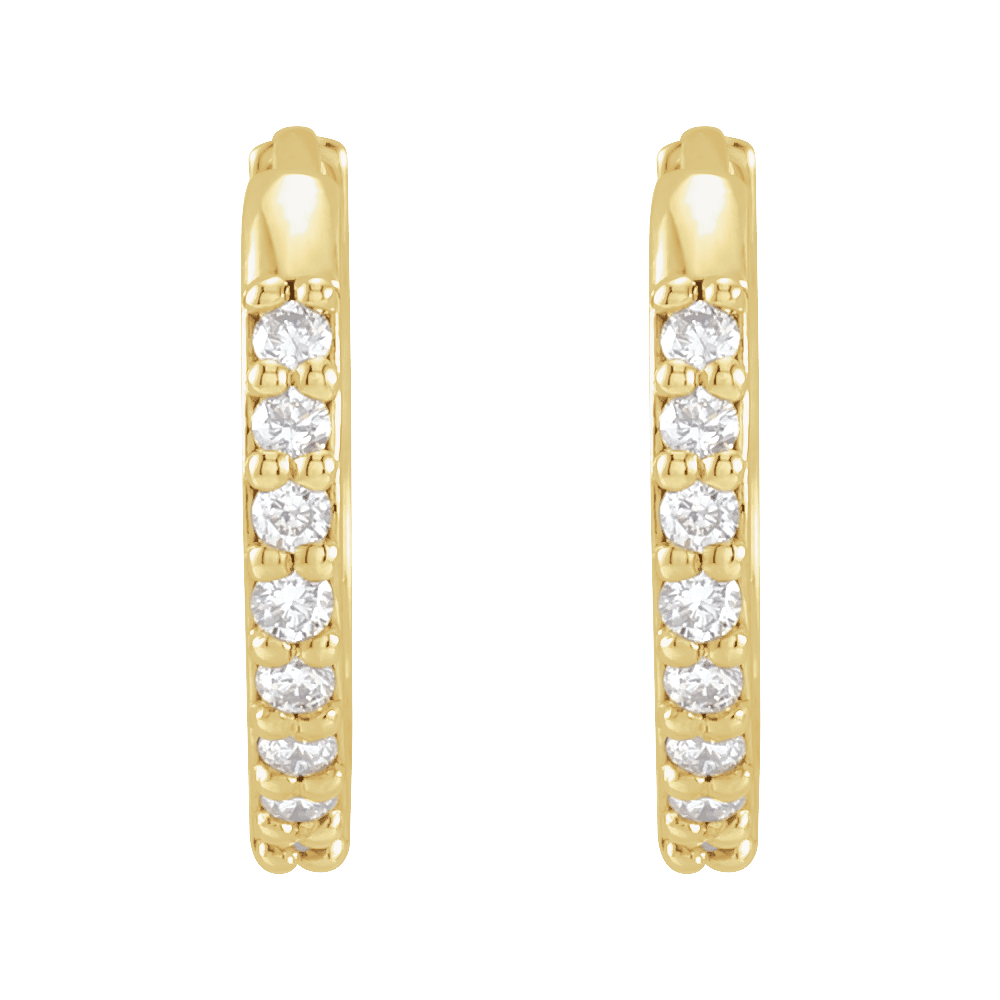 Diamond Huggie Earrings