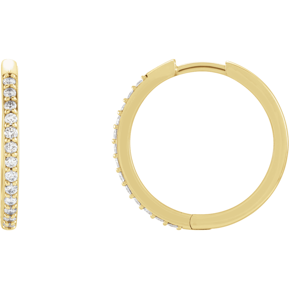 Diamond Huggie Earrings