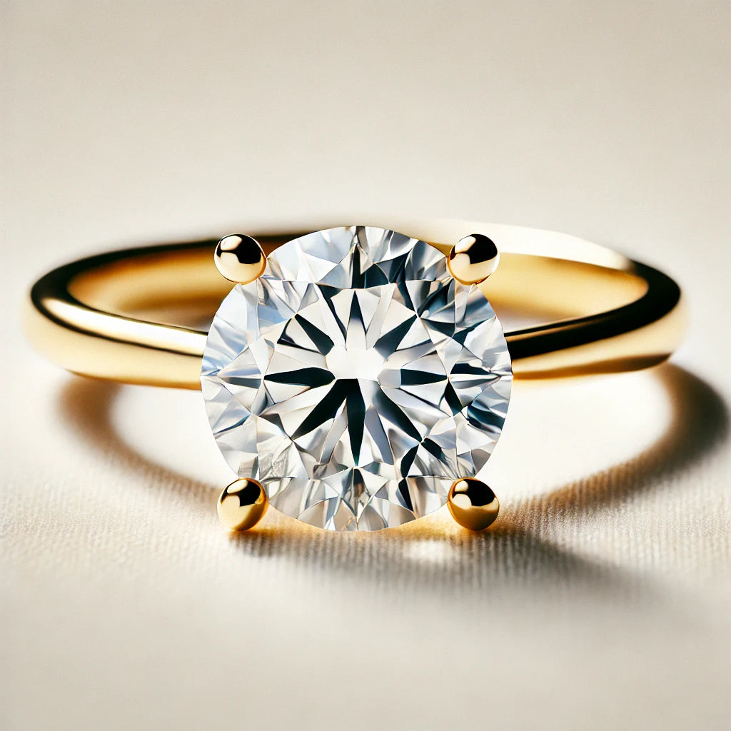 Round Solitaire Engagement Ring