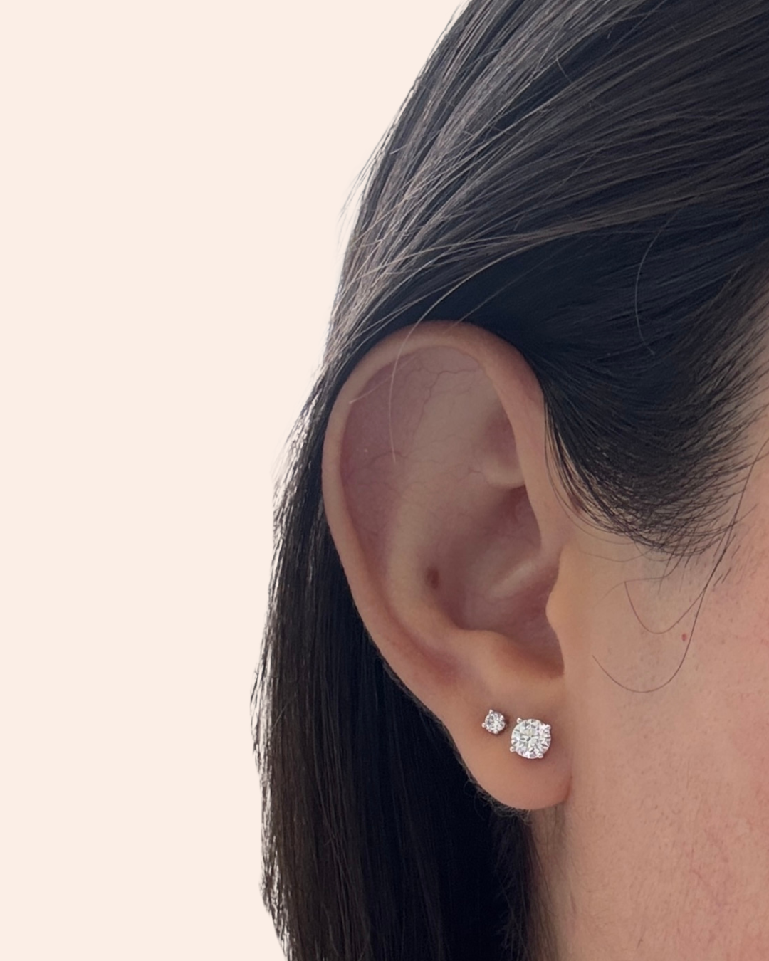 Natural Diamond Stud Earrings
