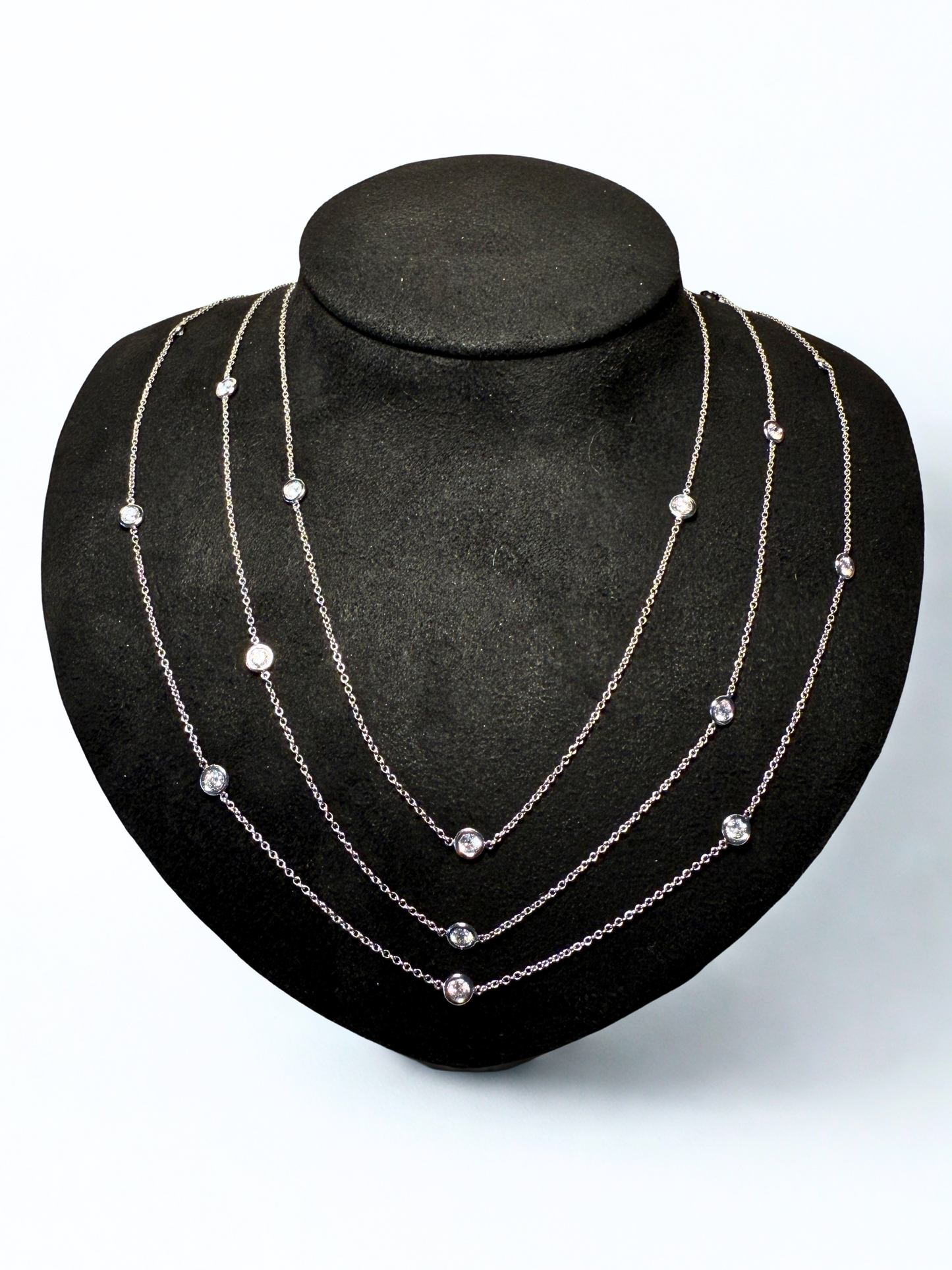 Three-Row Diamond Necklace