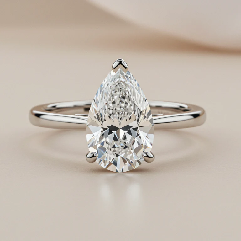 Pear Shape Engagement Ring